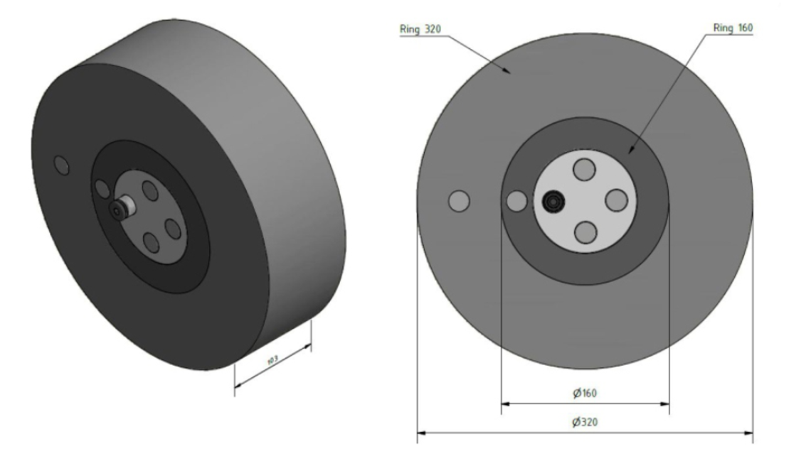 Spectral CT Phantom with optional rings