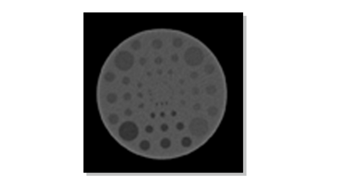 2D medium contrast QRM phantom CT-scan
